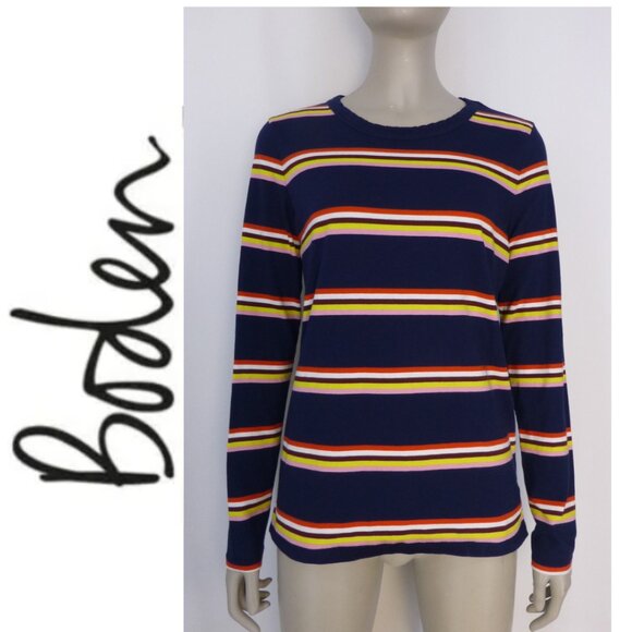 Boden Stripes Ahead of the Rest Long Sleeve Top - Picture 1 of 9
